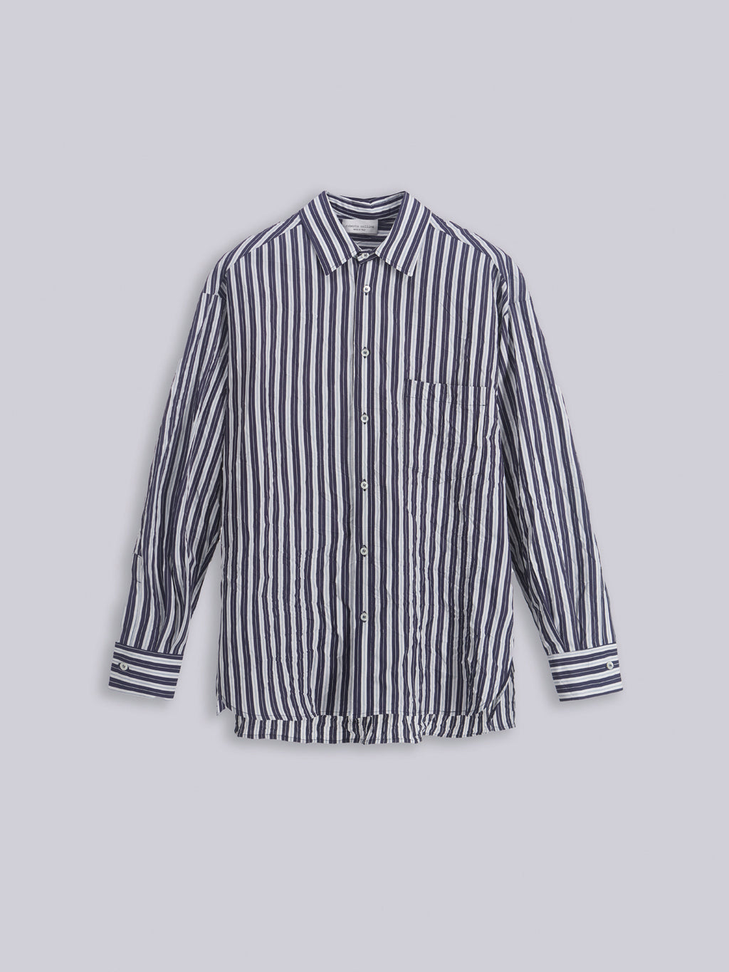 Oversized crinkled shirt