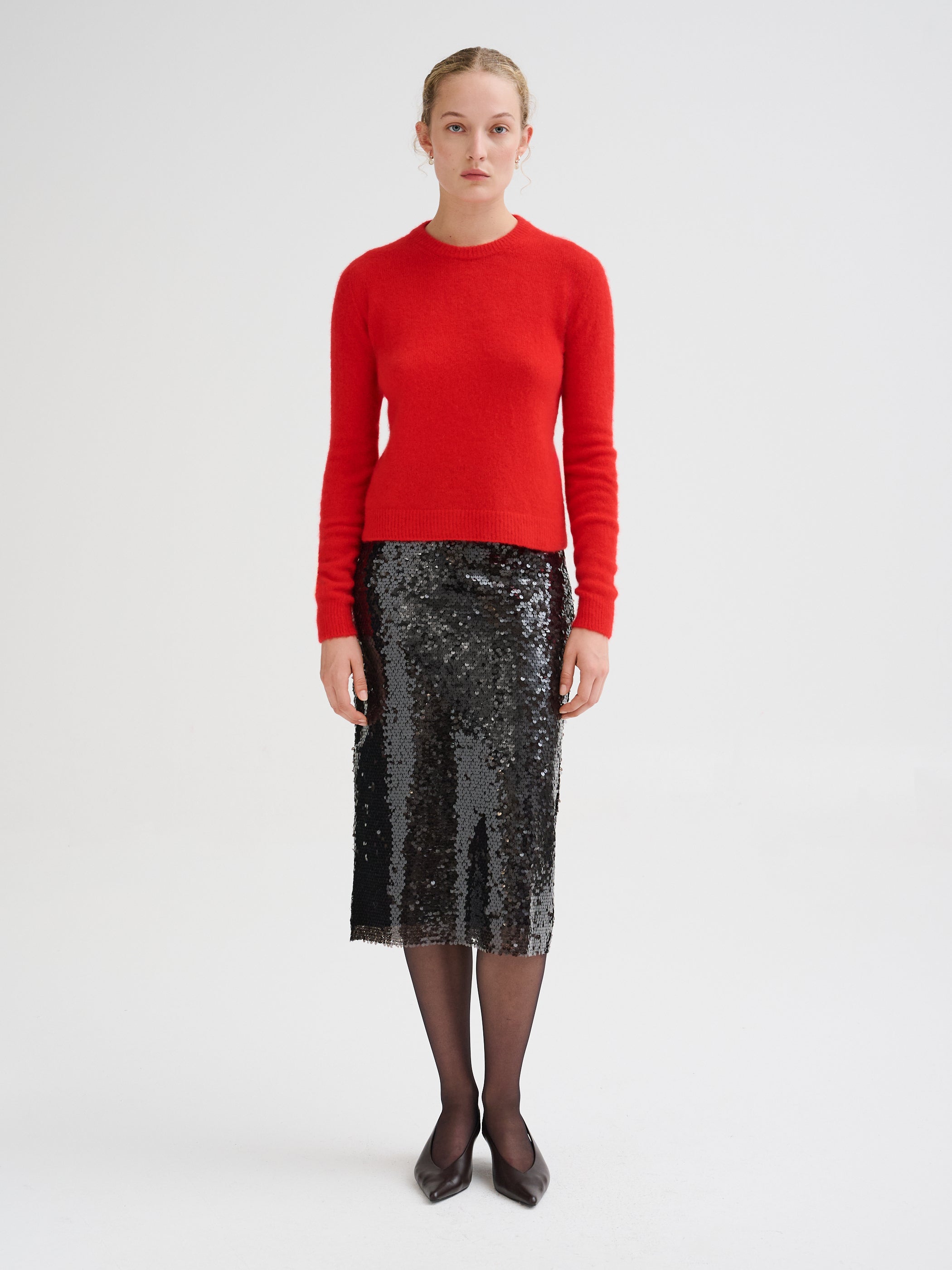 Cashmere and silk sweater