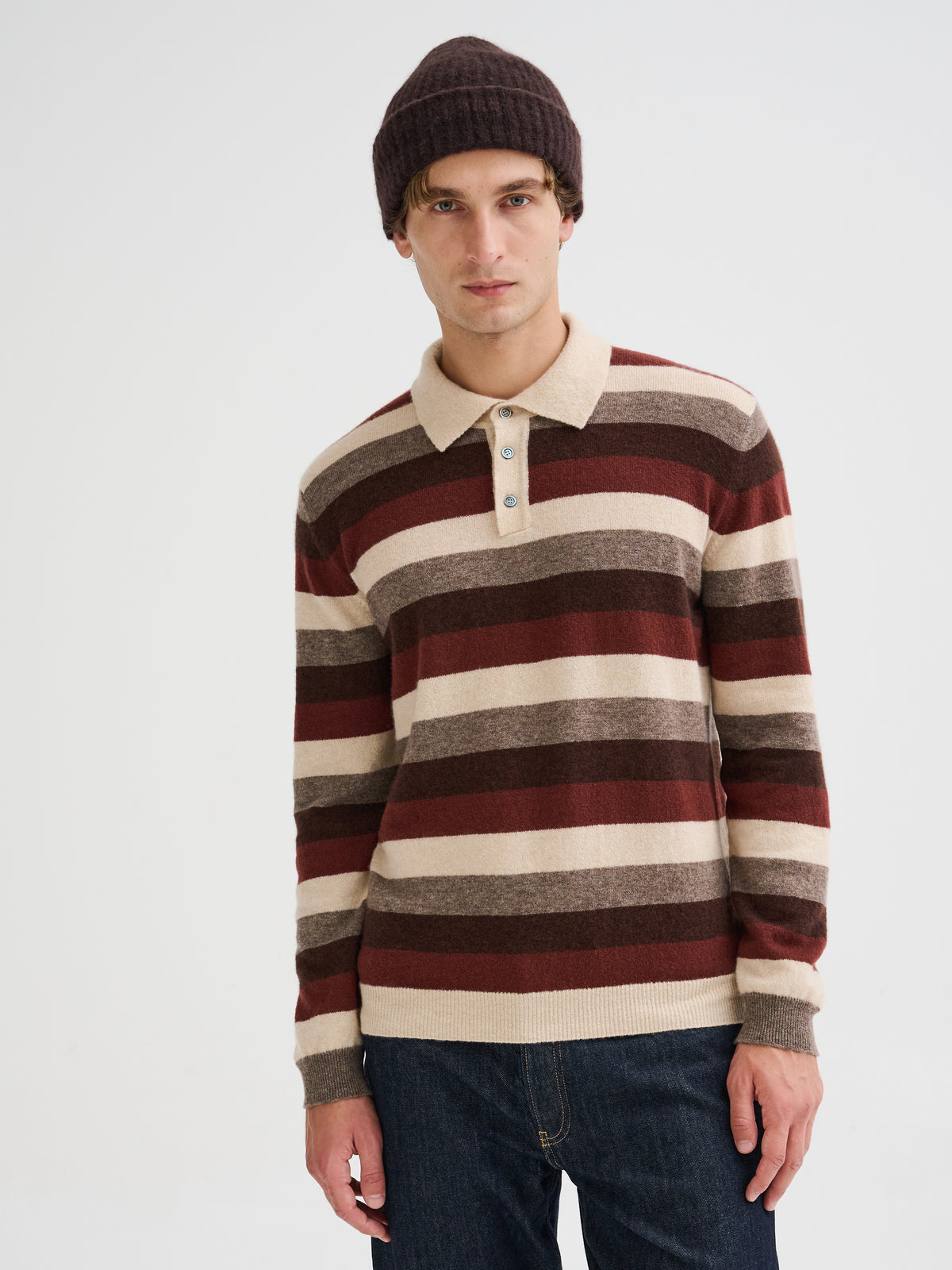 Cashmere and silk beanie