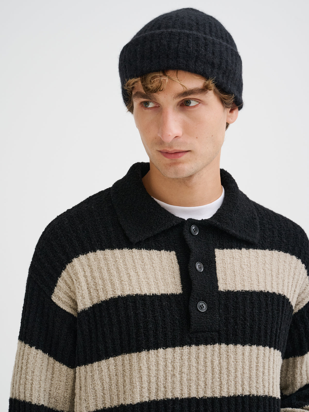 Cashmere and silk beanie