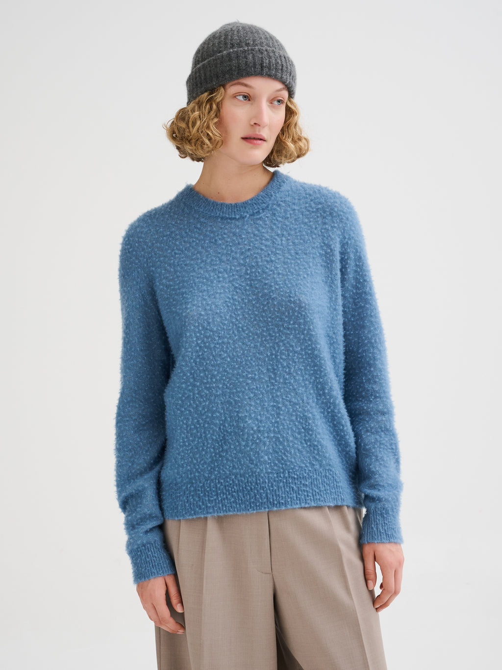 Cashmere and silk beanie