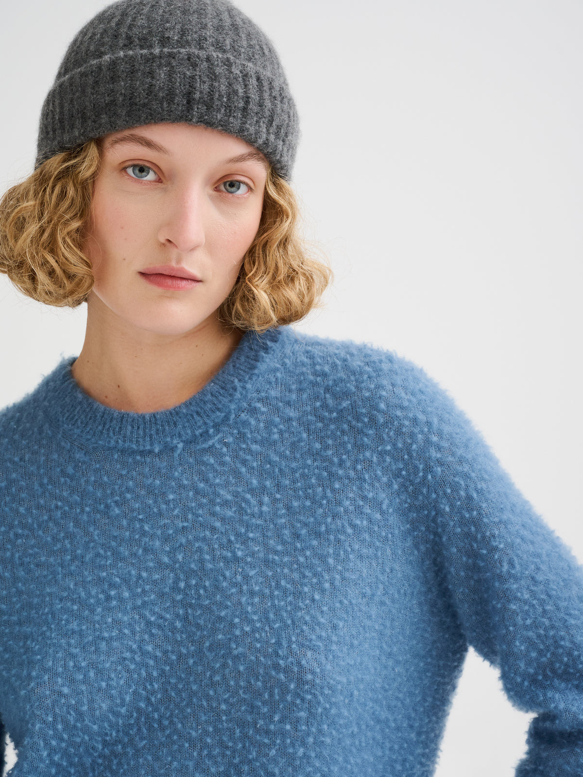 Cashmere and silk beanie