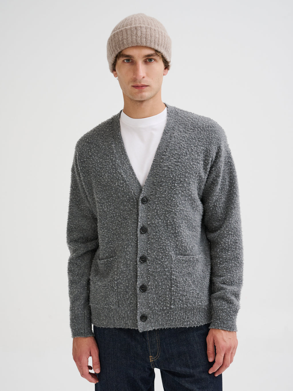 Cashmere and silk beanie
