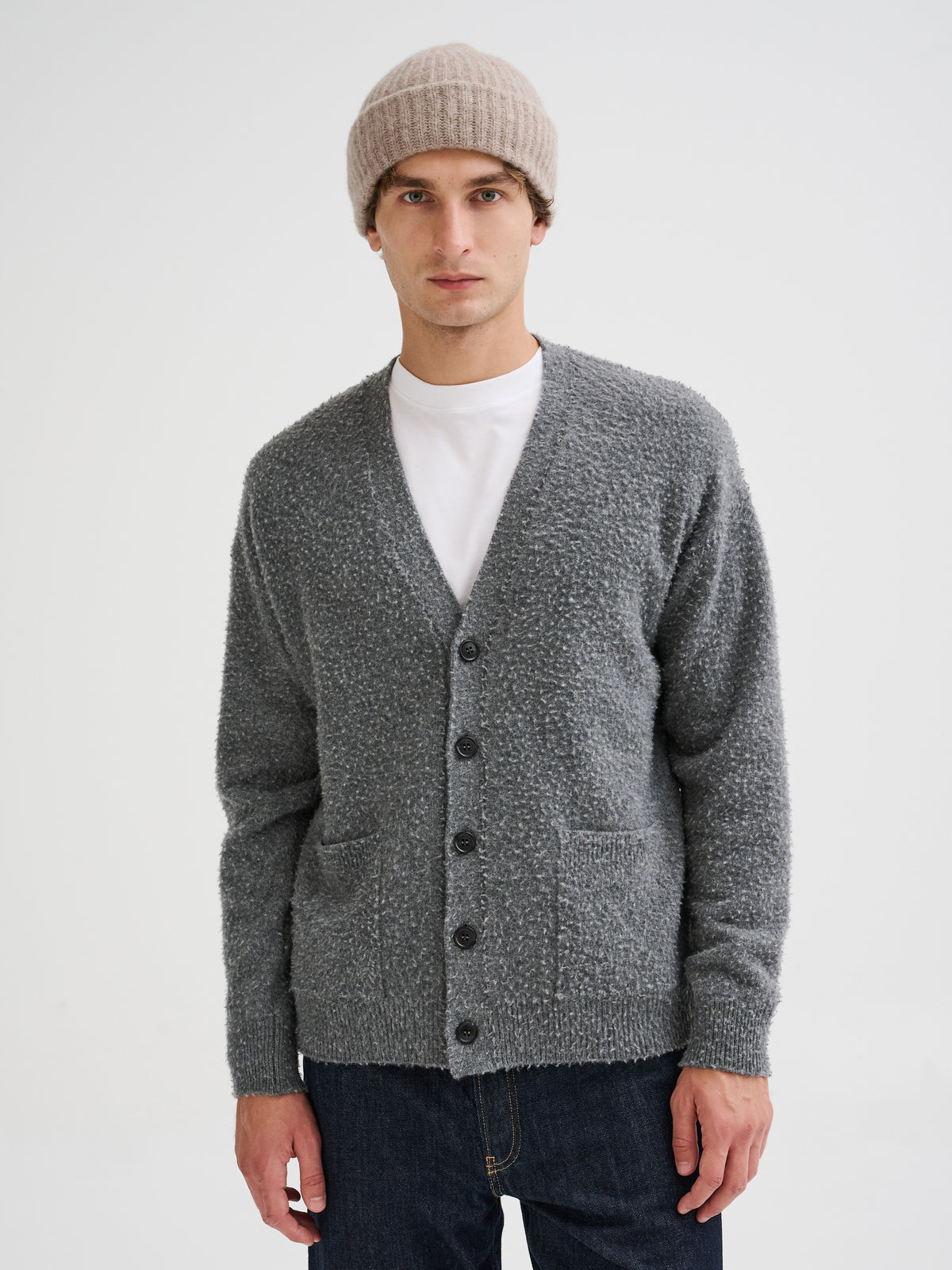 Cashmere and silk beanie