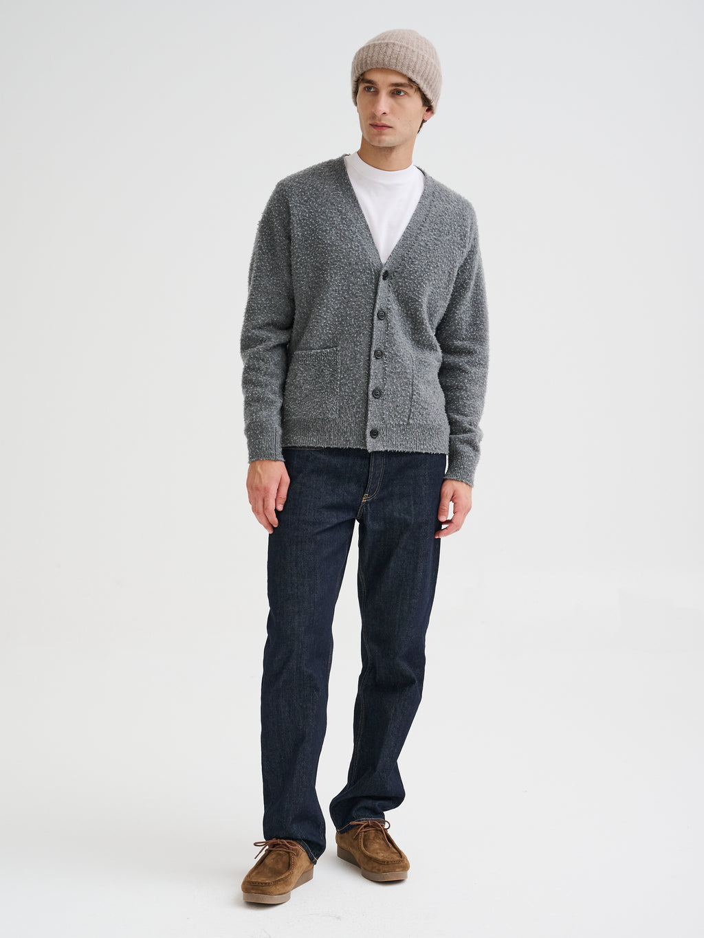 Cashmere and silk beanie