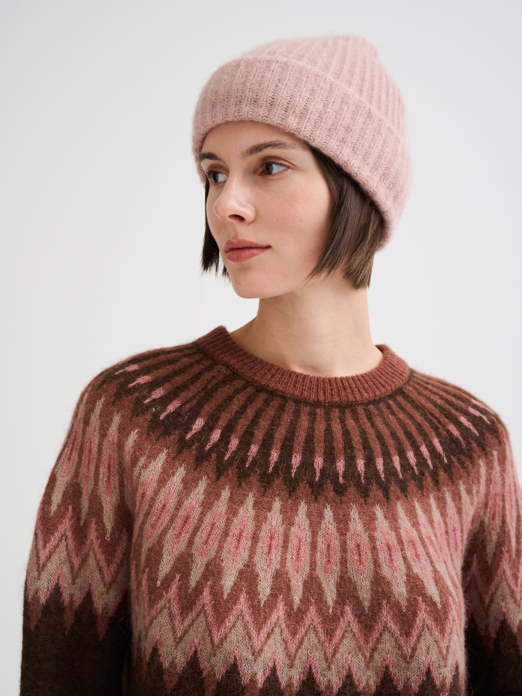 Cashmere and silk beanie