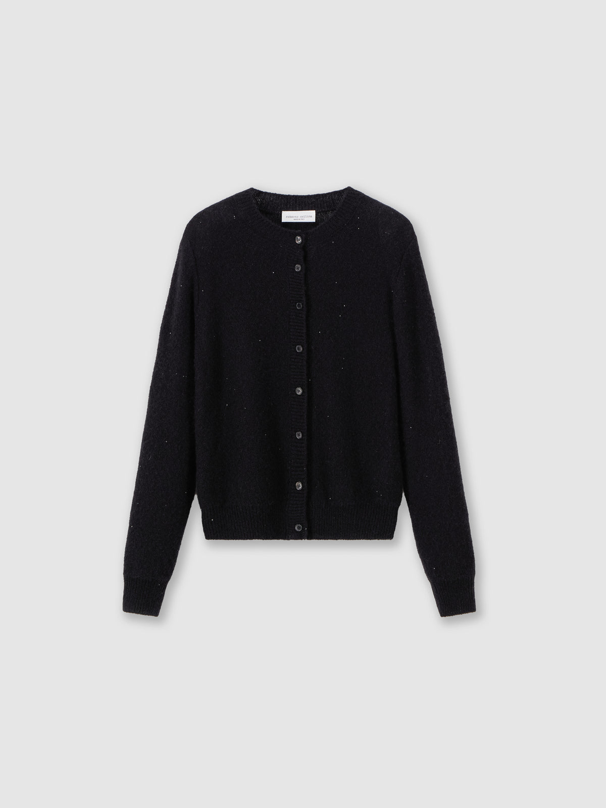 Micro-sequin boxy cardigan