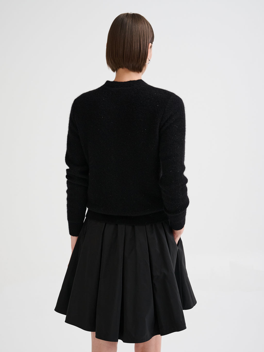 Micro-sequin boxy cardigan