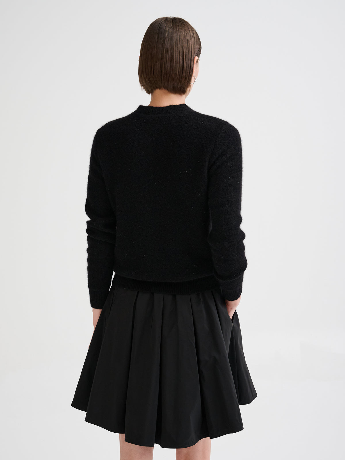 Micro-sequin boxy cardigan