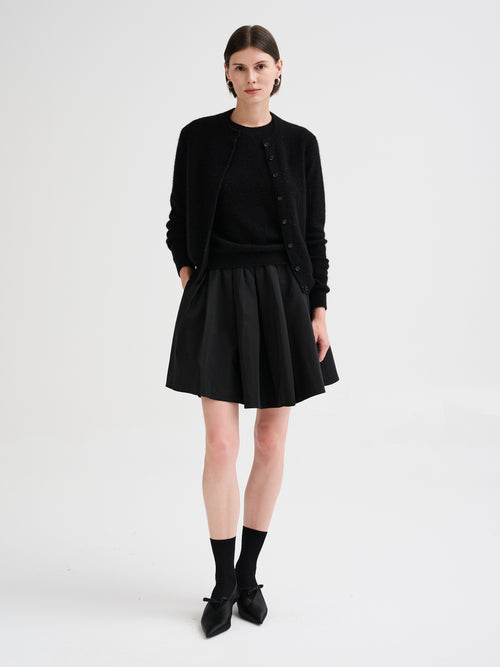 Micro-sequin knit T-shirt
