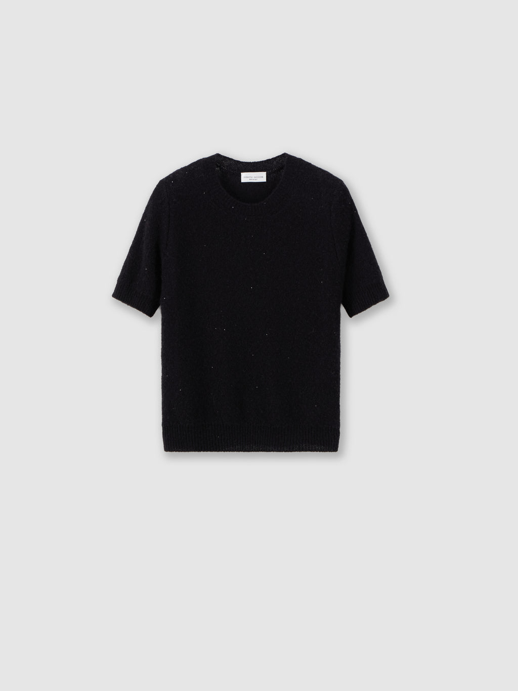 Micro-sequin knit T-shirt