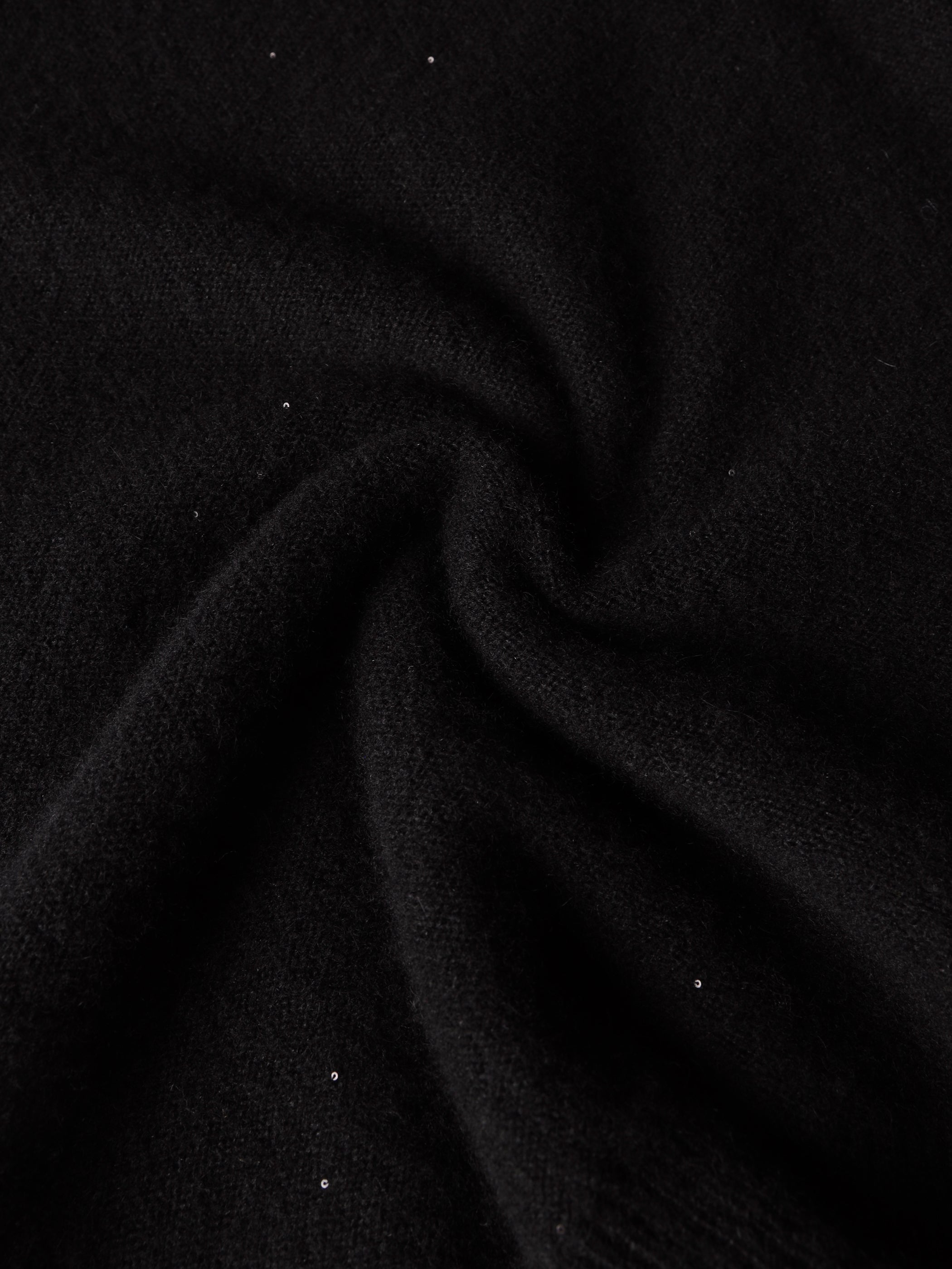 Micro-sequin knit T-shirt