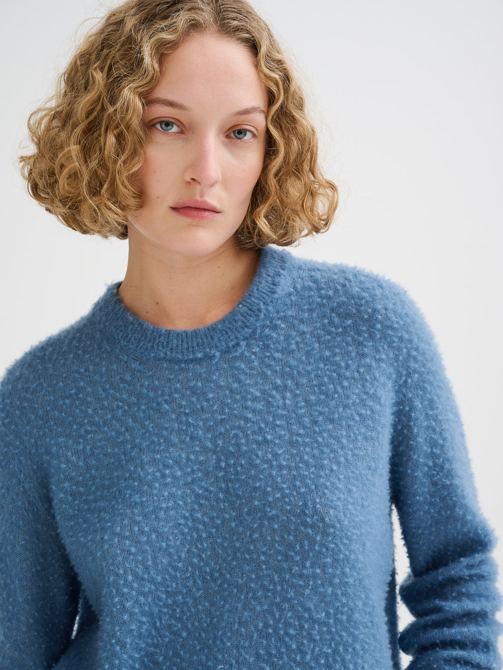 Cashmere and silk Casentino-effect sweater