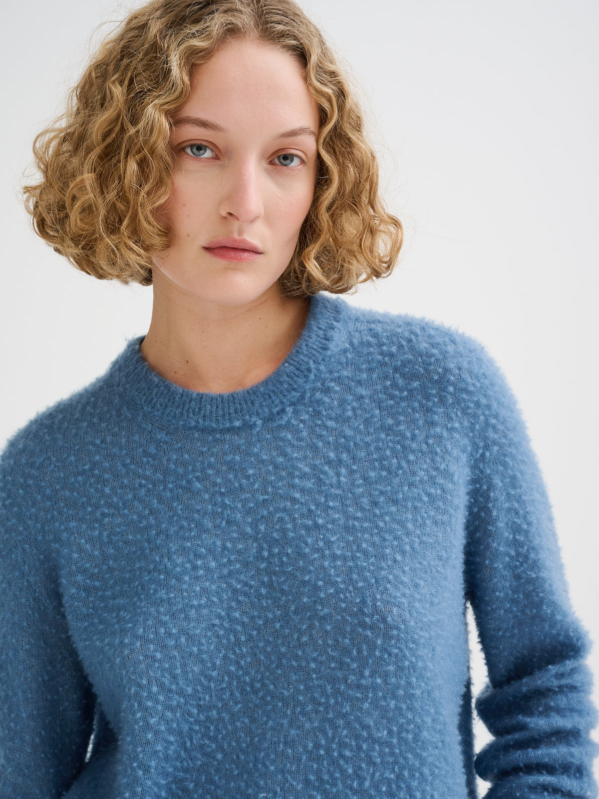 Cashmere and silk Casentino-effect sweater