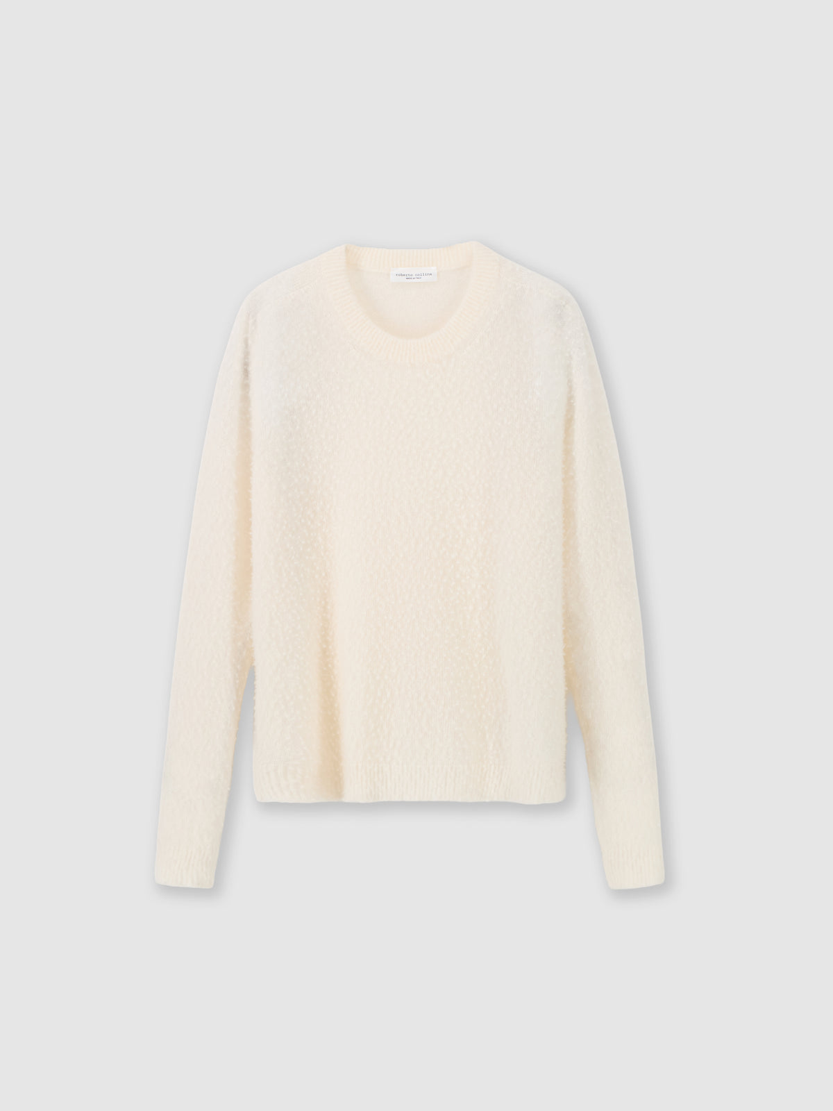 Cashmere and silk Casentino-effect sweater