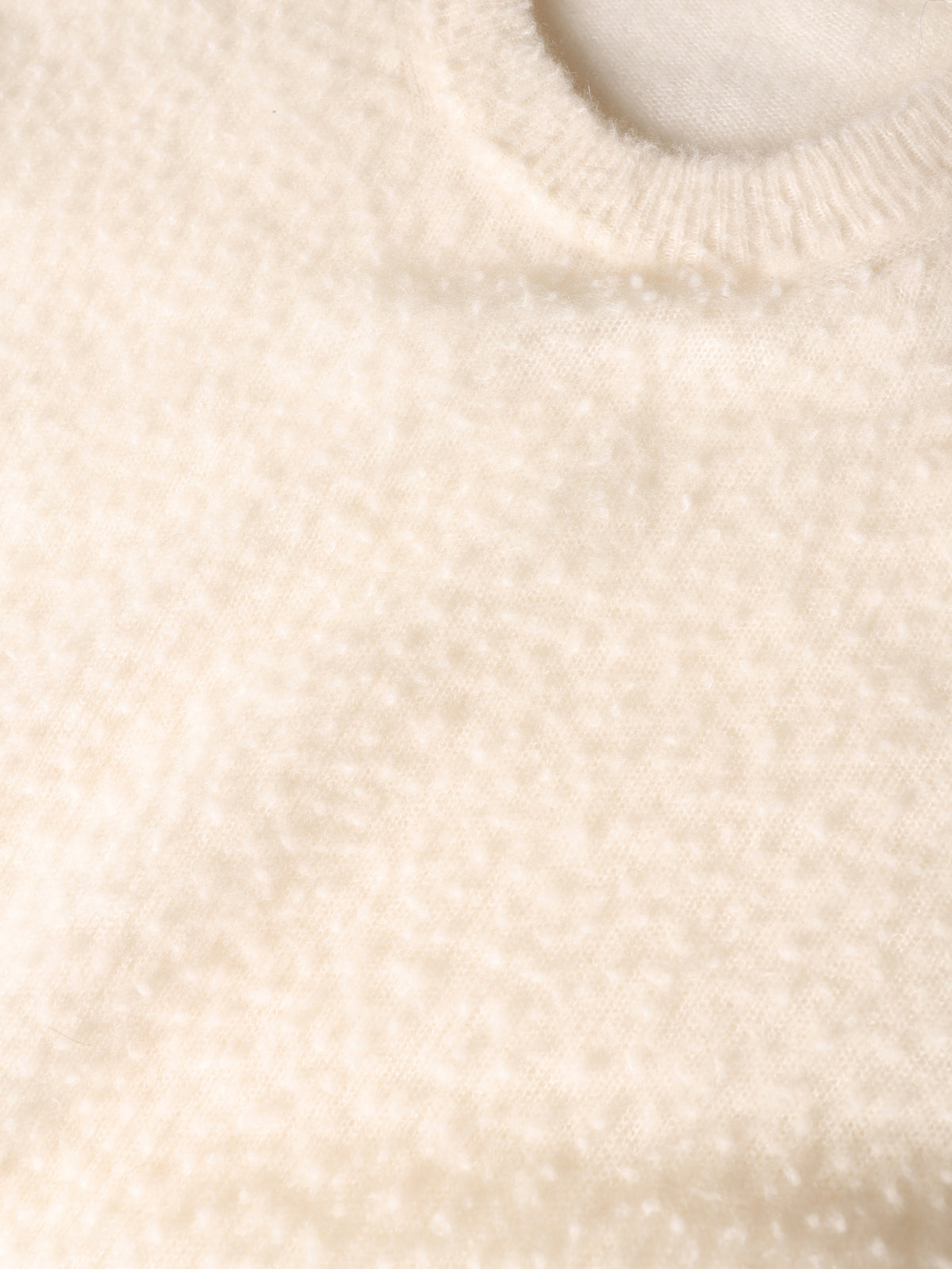 Cashmere and silk Casentino-effect sweater