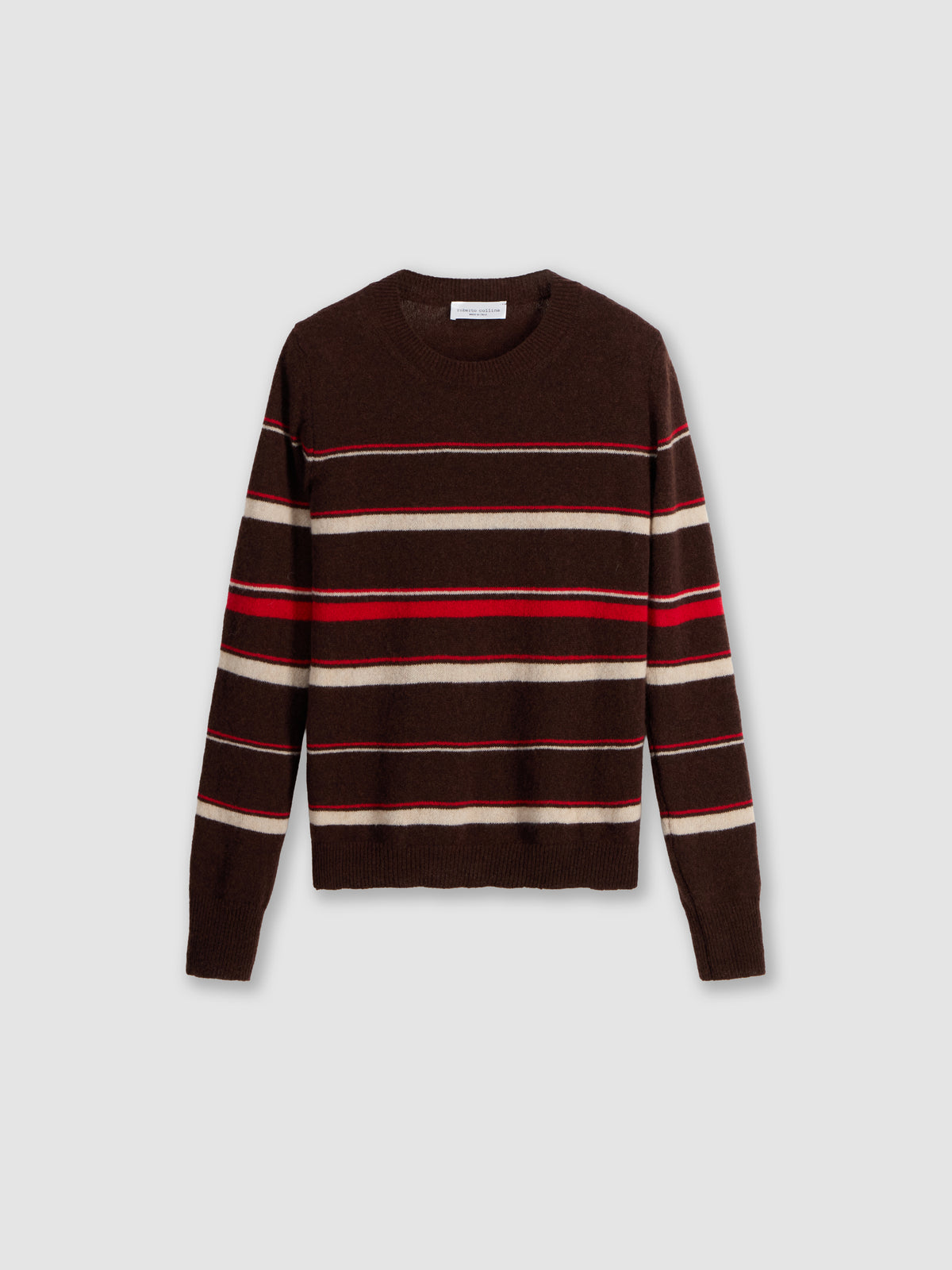 Striped cashmere and silk sweater