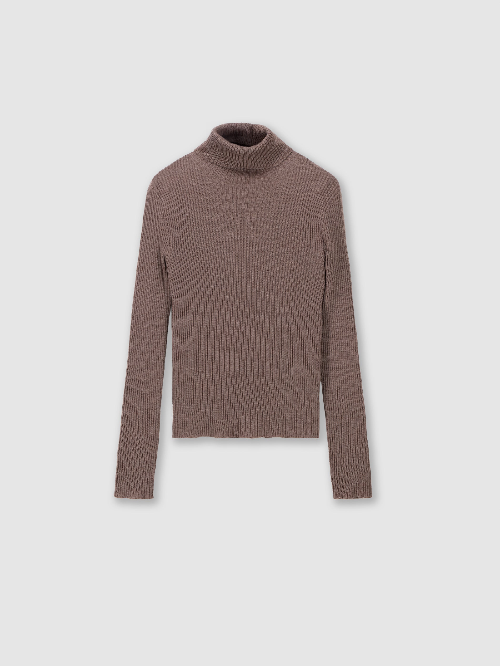 Merino wool ribbed turtleneck