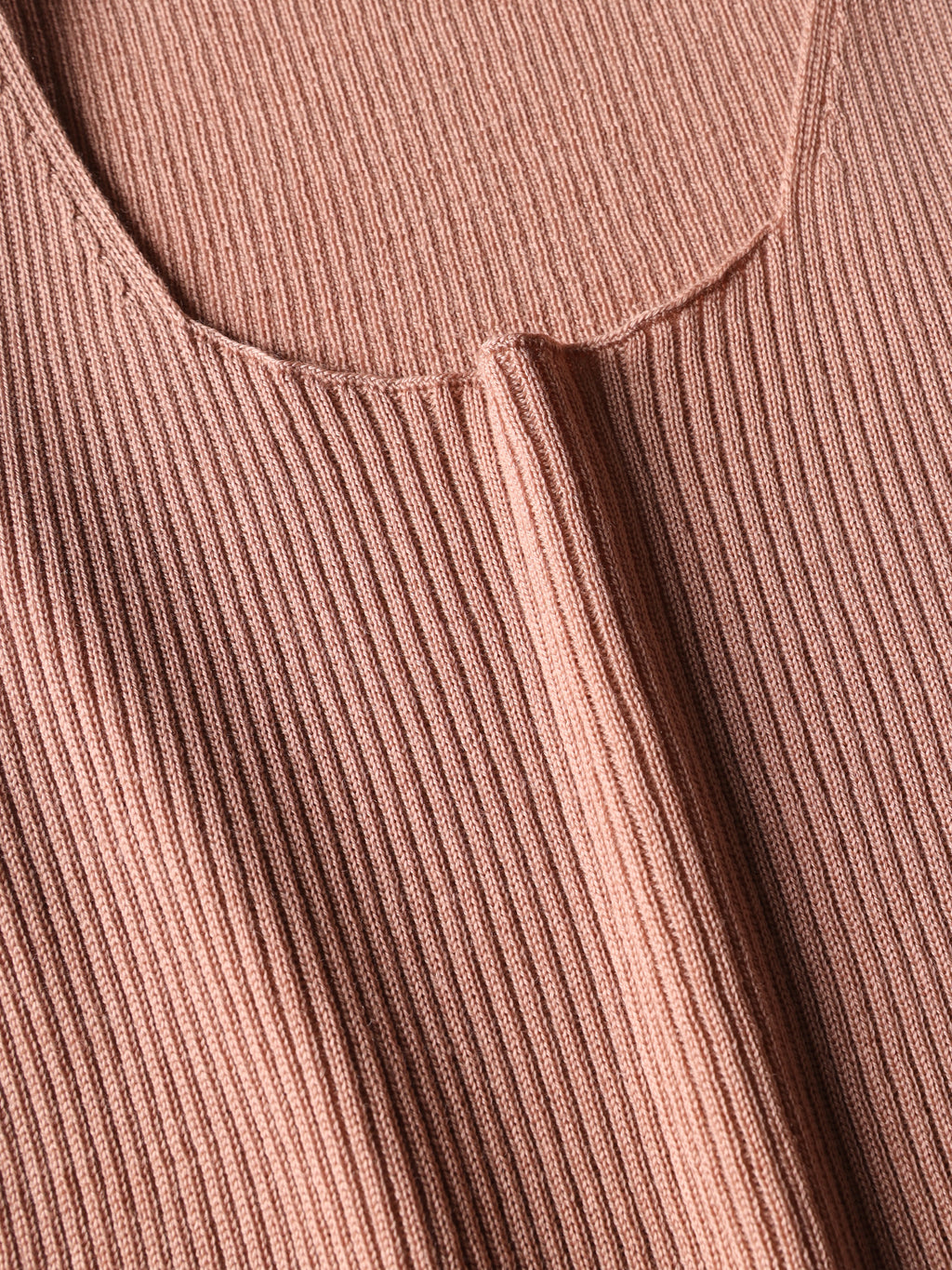 Merino wool ribbed top