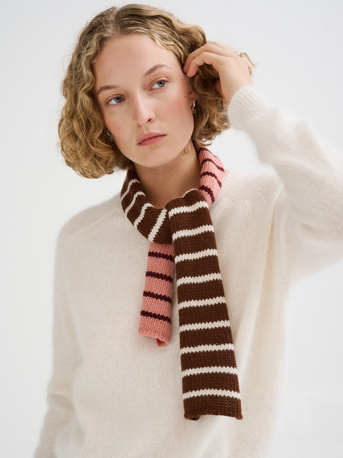 Mini merino wool scarf