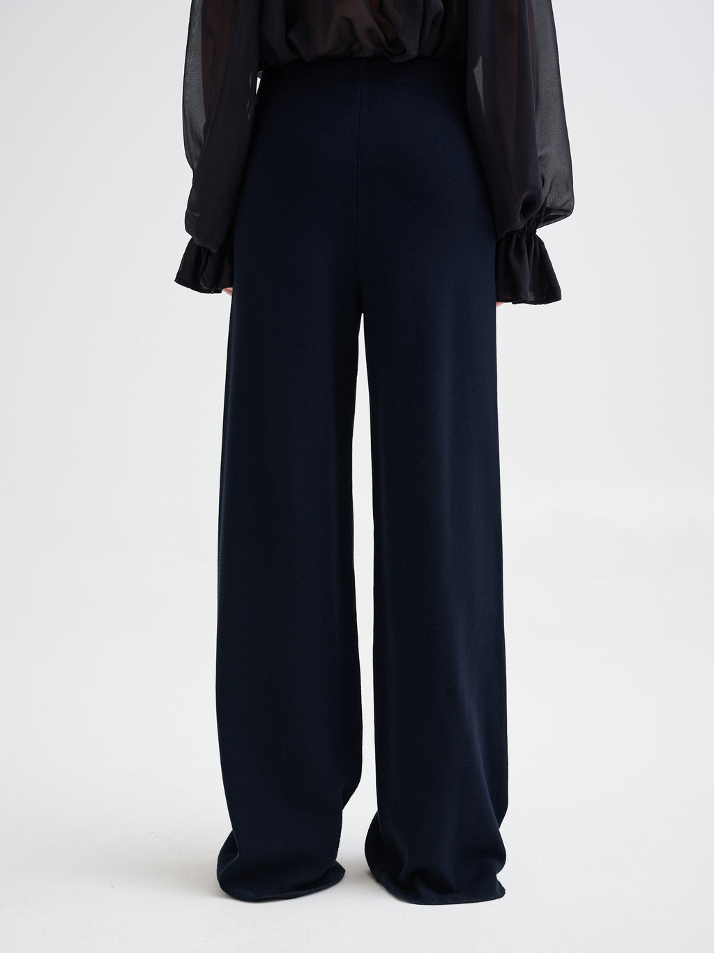 Merino wool knit trousers