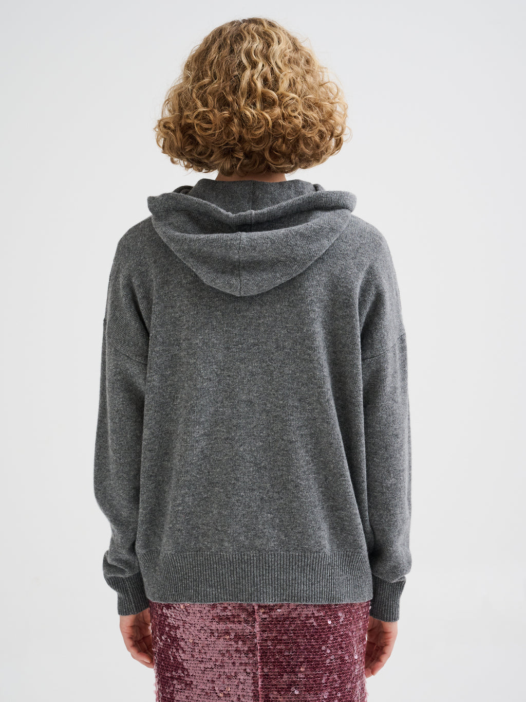 Merino wool hooded sweater