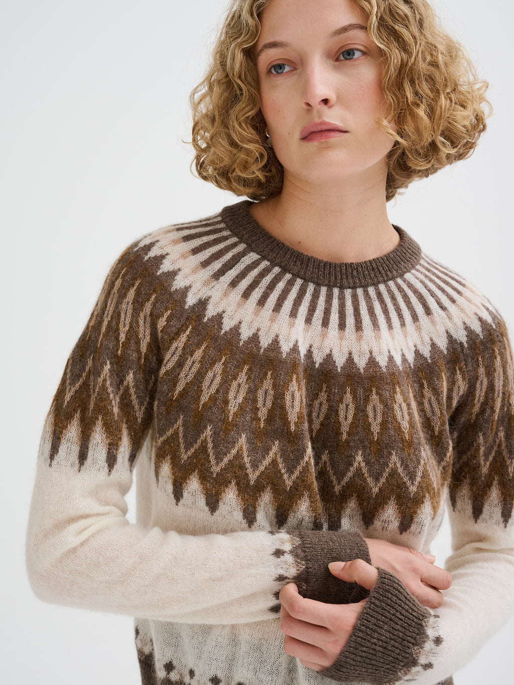 Nordic jacquard sweater