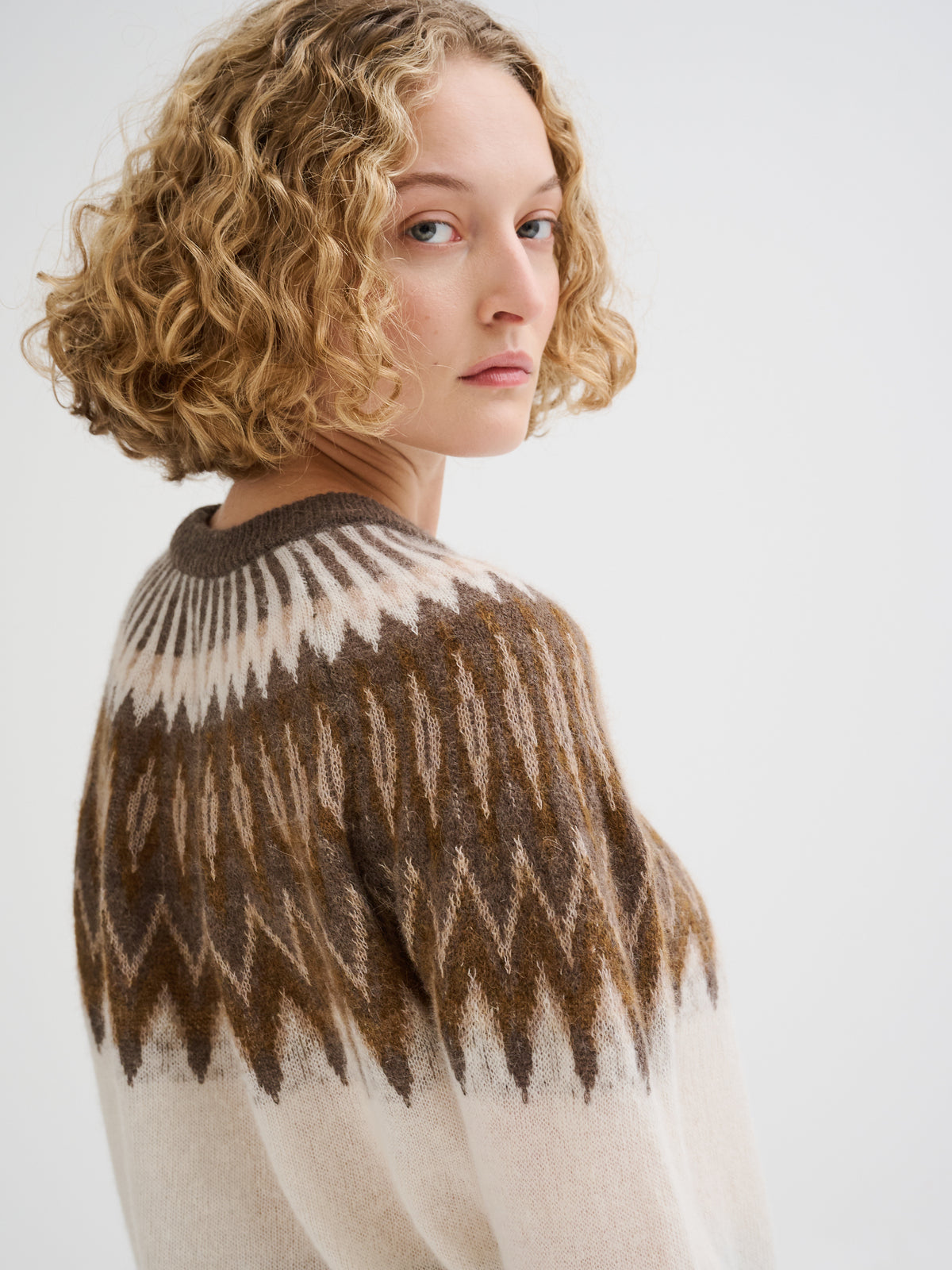 Nordic jacquard sweater