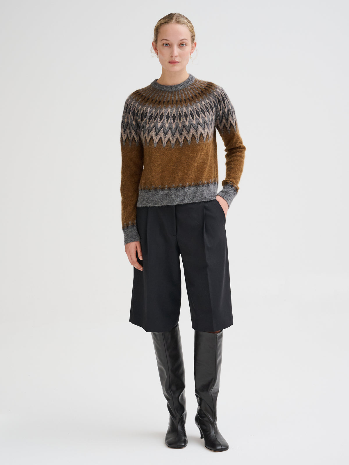 Nordic jacquard sweater