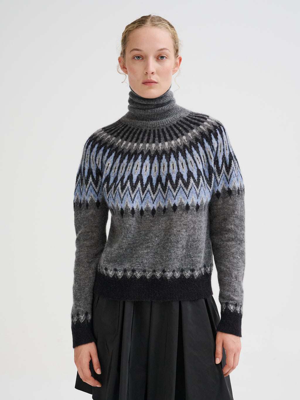Nordic jacquard turtleneck