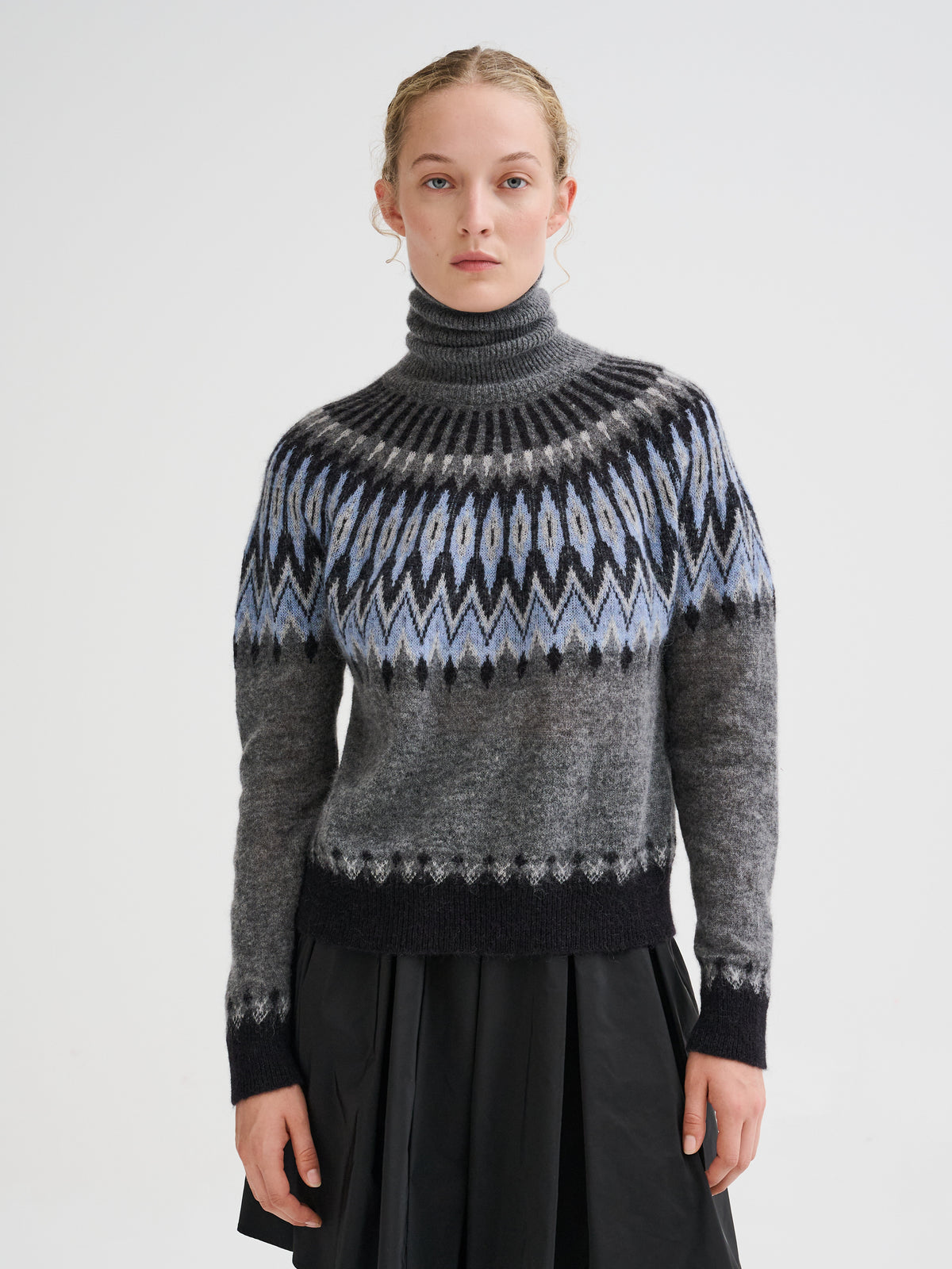 Nordic jacquard turtleneck
