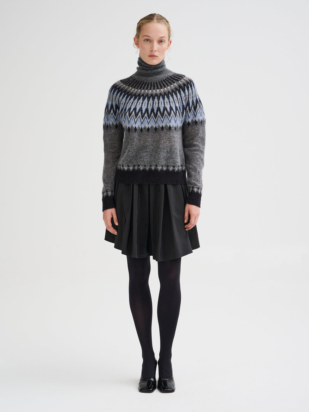 Nordic jacquard turtleneck