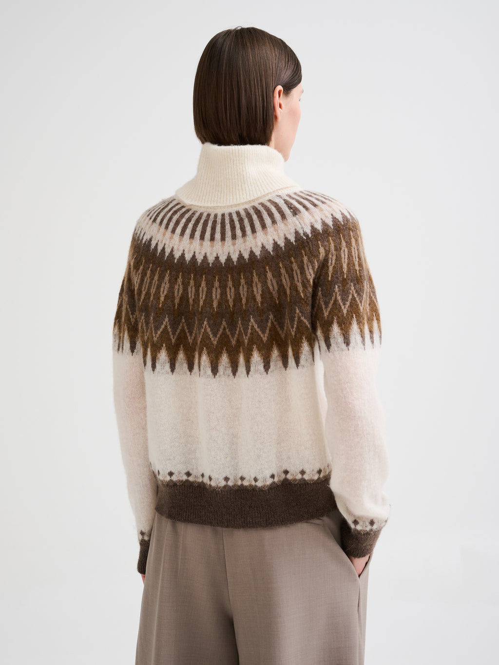 Nordic jacquard turtleneck