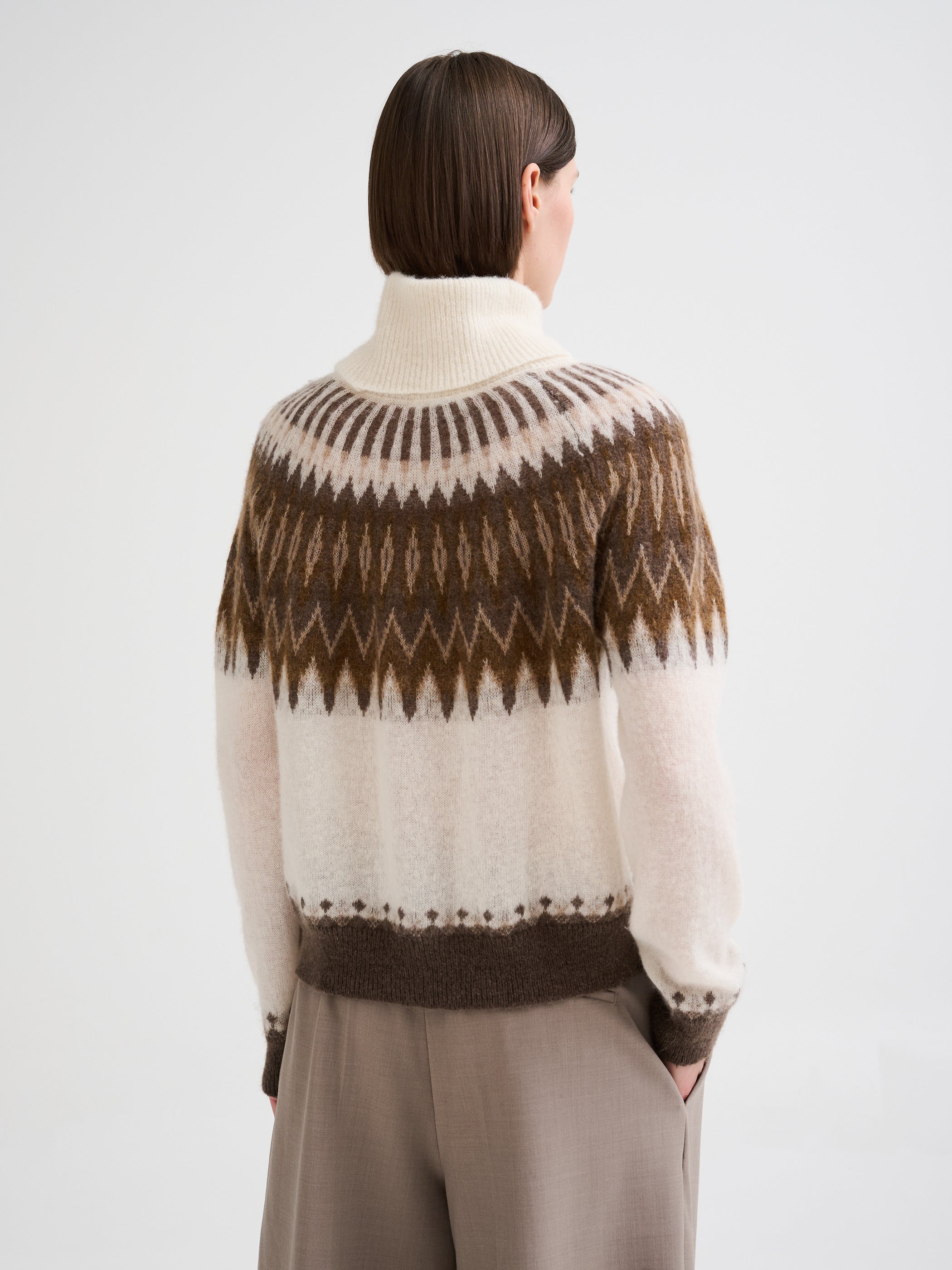 Nordic jacquard turtleneck