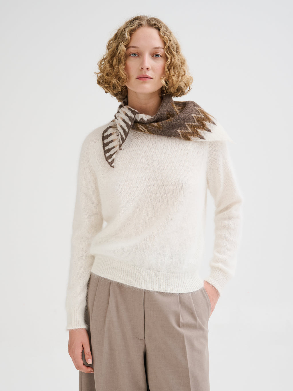 Nordic jacquard bandana