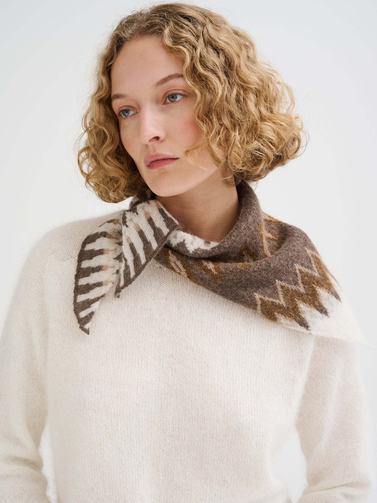 Nordic jacquard bandana