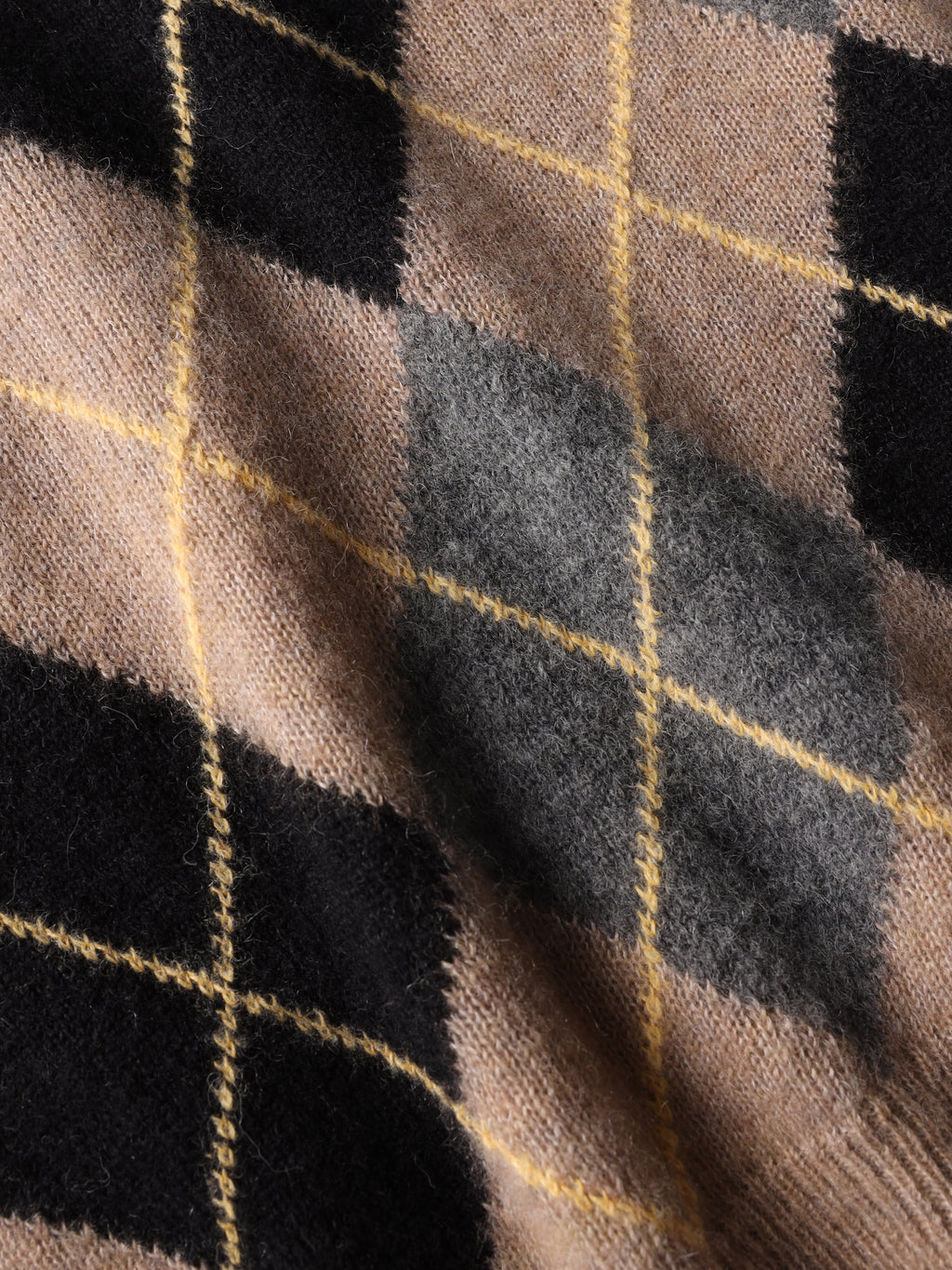 Argyle intarsia sweater