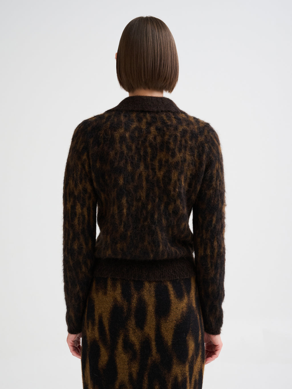 Animal jacquard polo