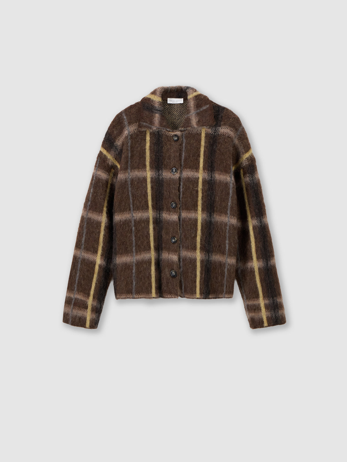 Geometric jacquard overshirt