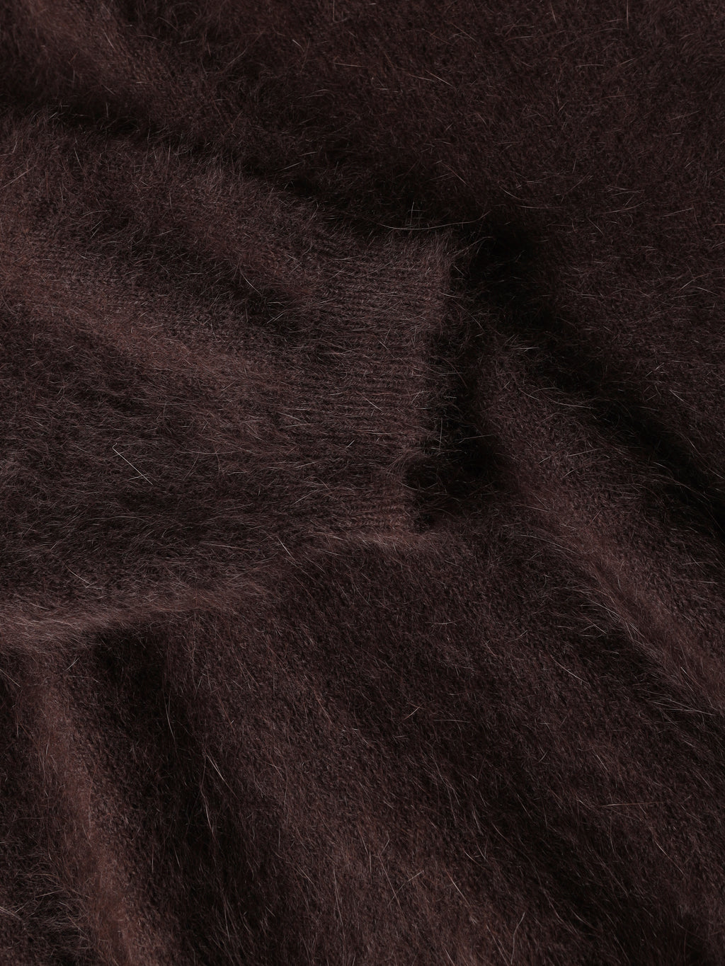 Short-sleeve angora sweater