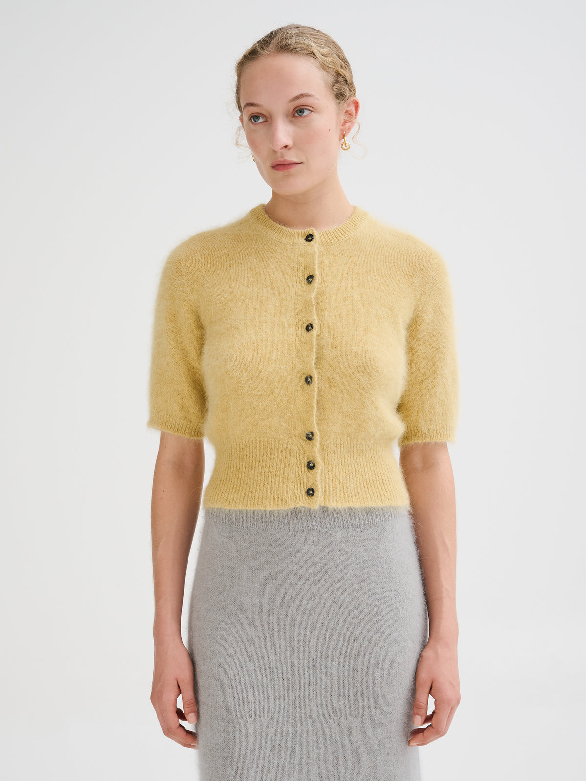 Angora mini cardigan