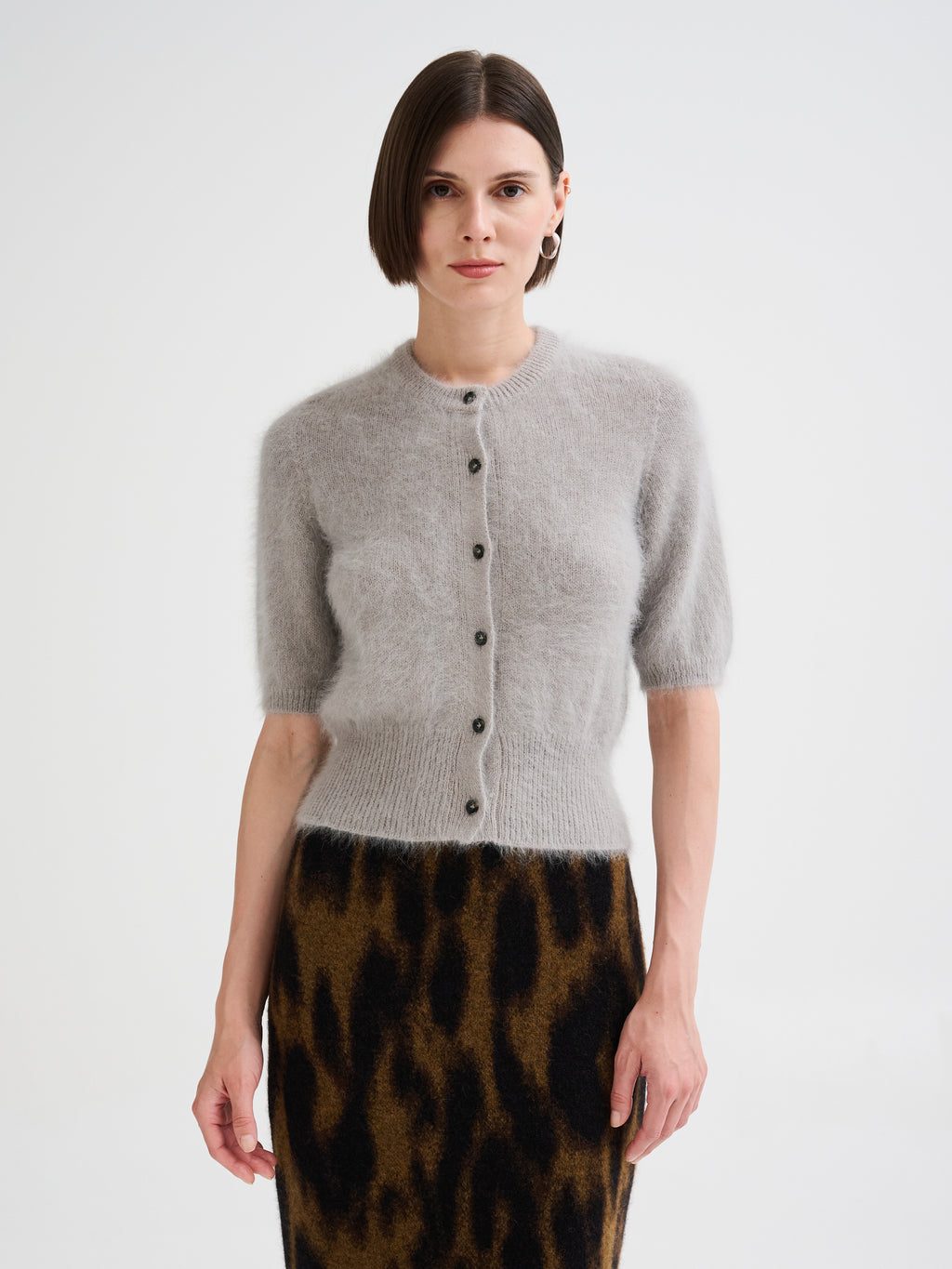Angora mini cardigan