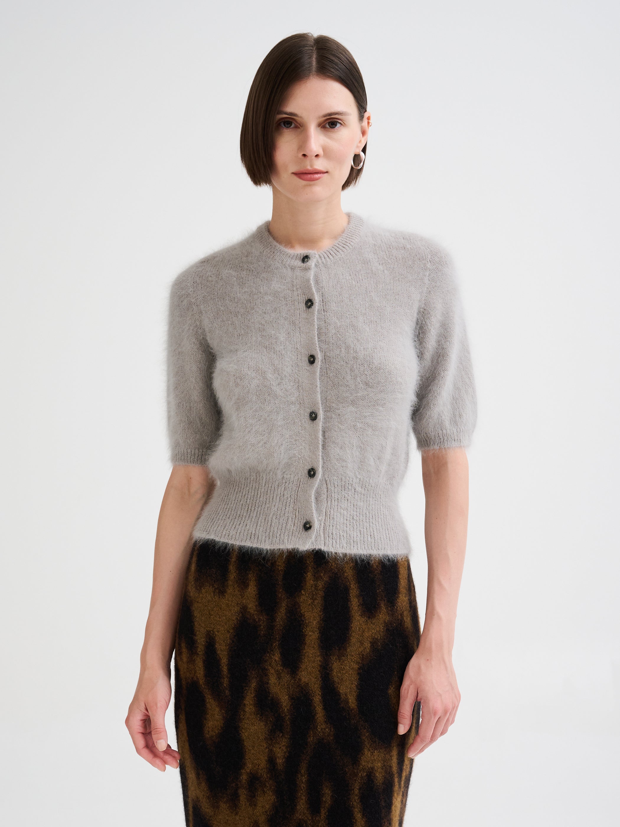 Angora mini cardigan
