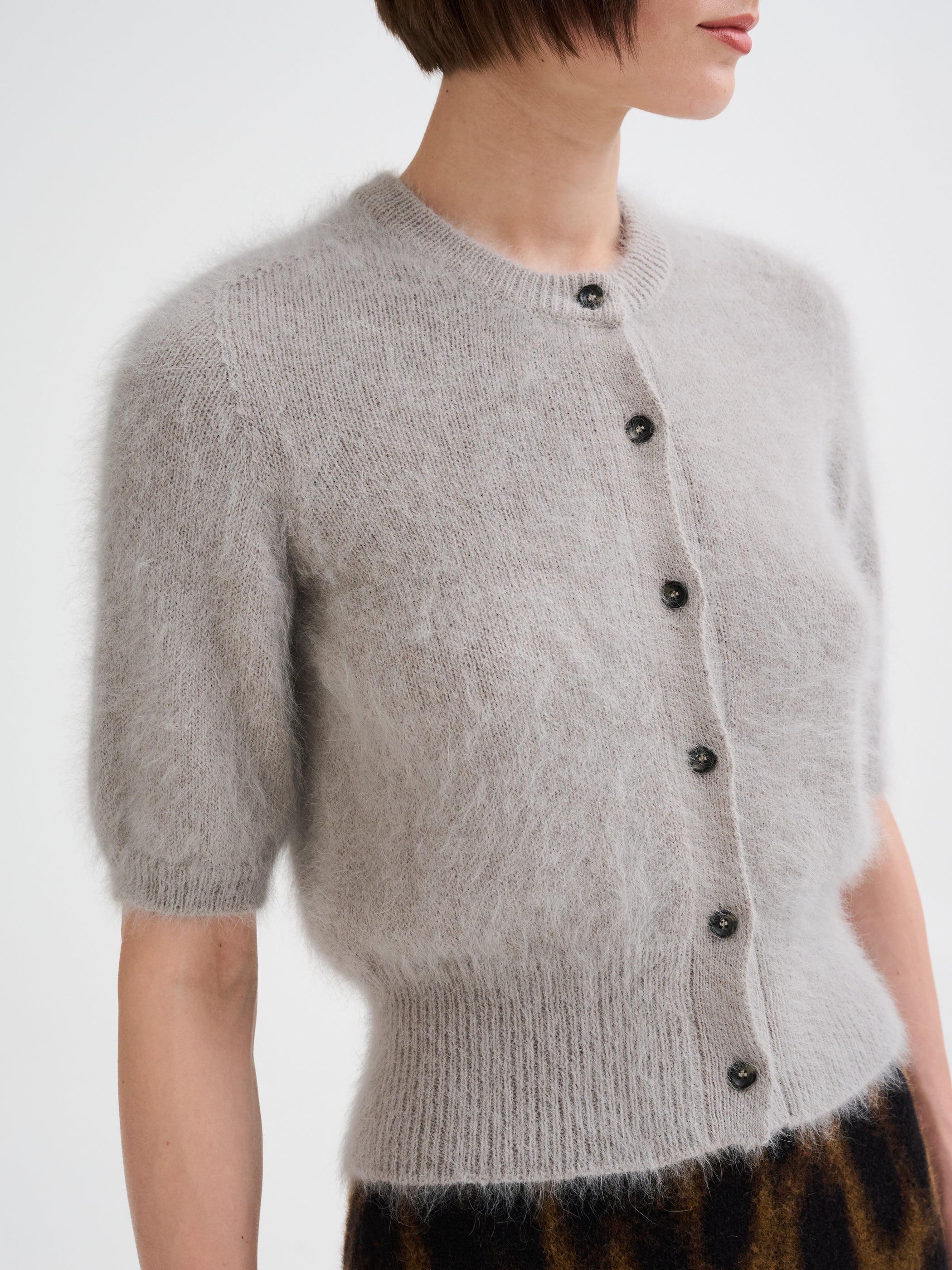 Angora mini cardigan