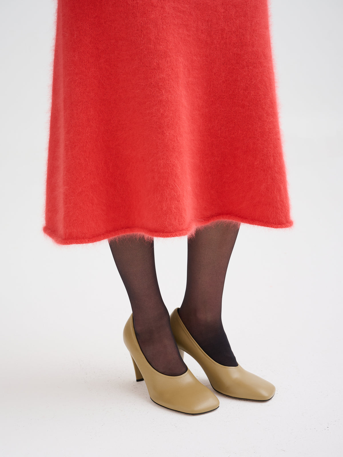 Angora midi skirt