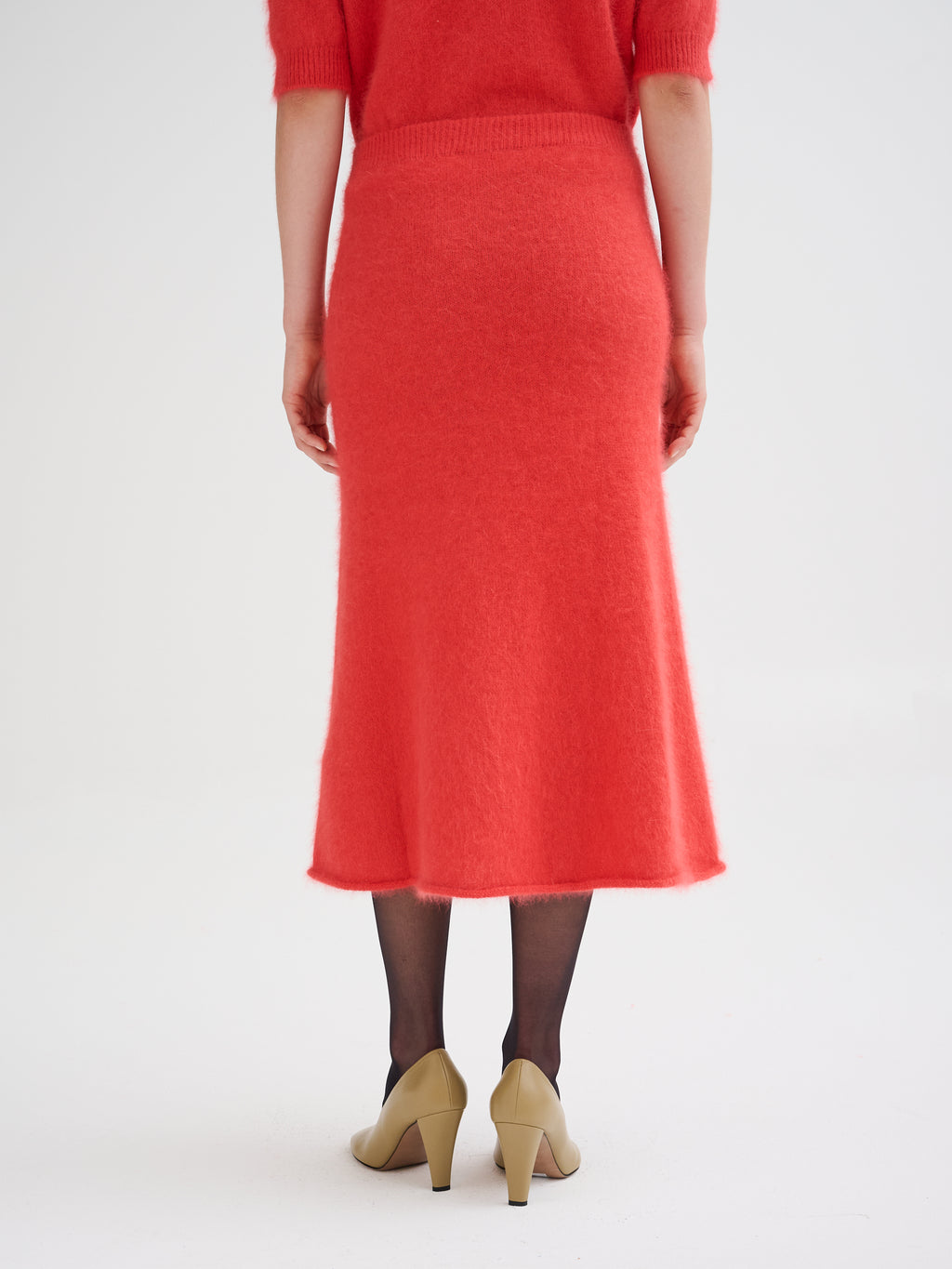 Angora midi skirt
