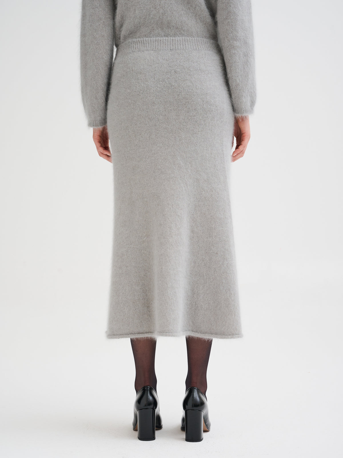 Angora midi skirt