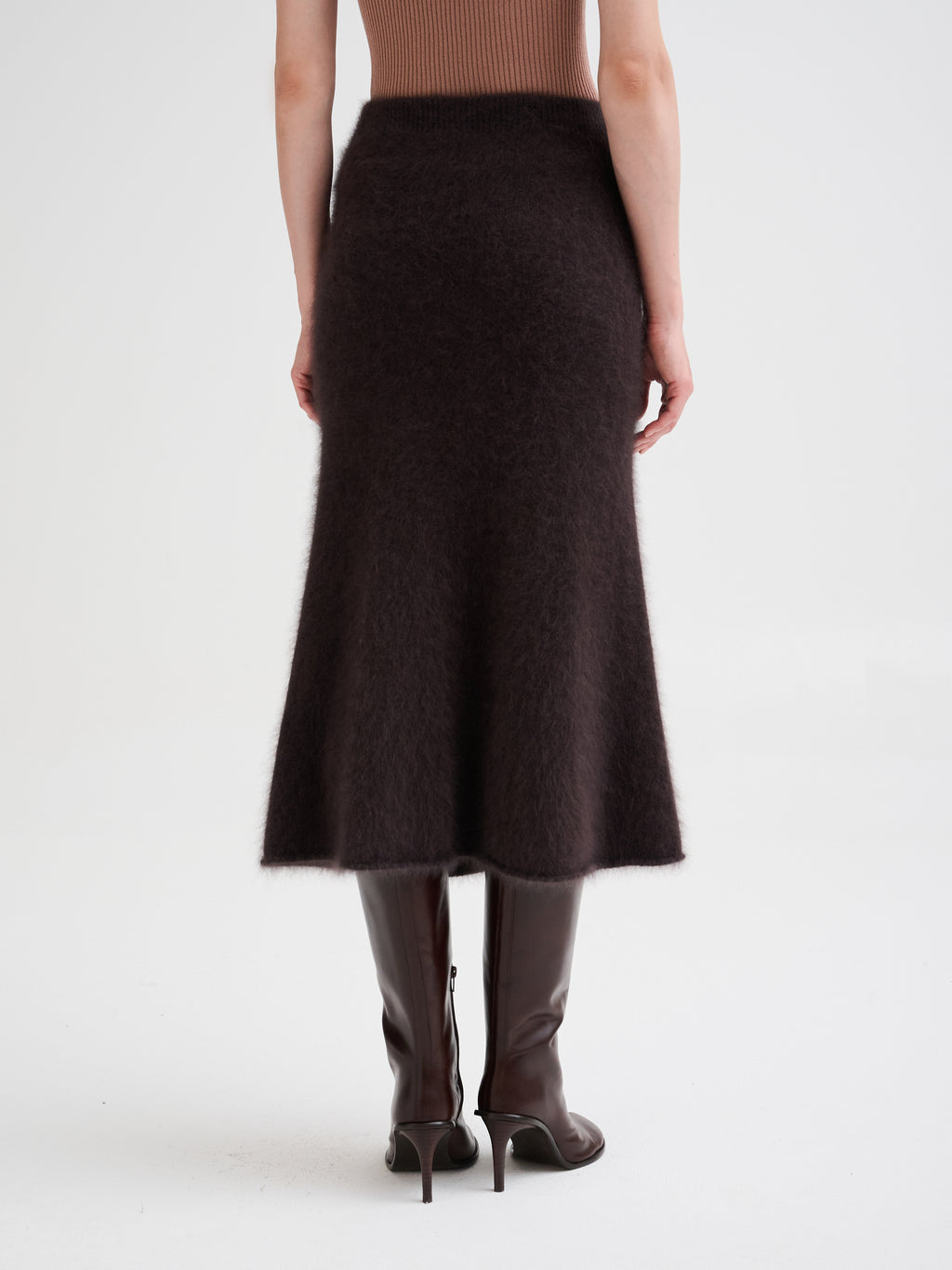 Angora midi skirt