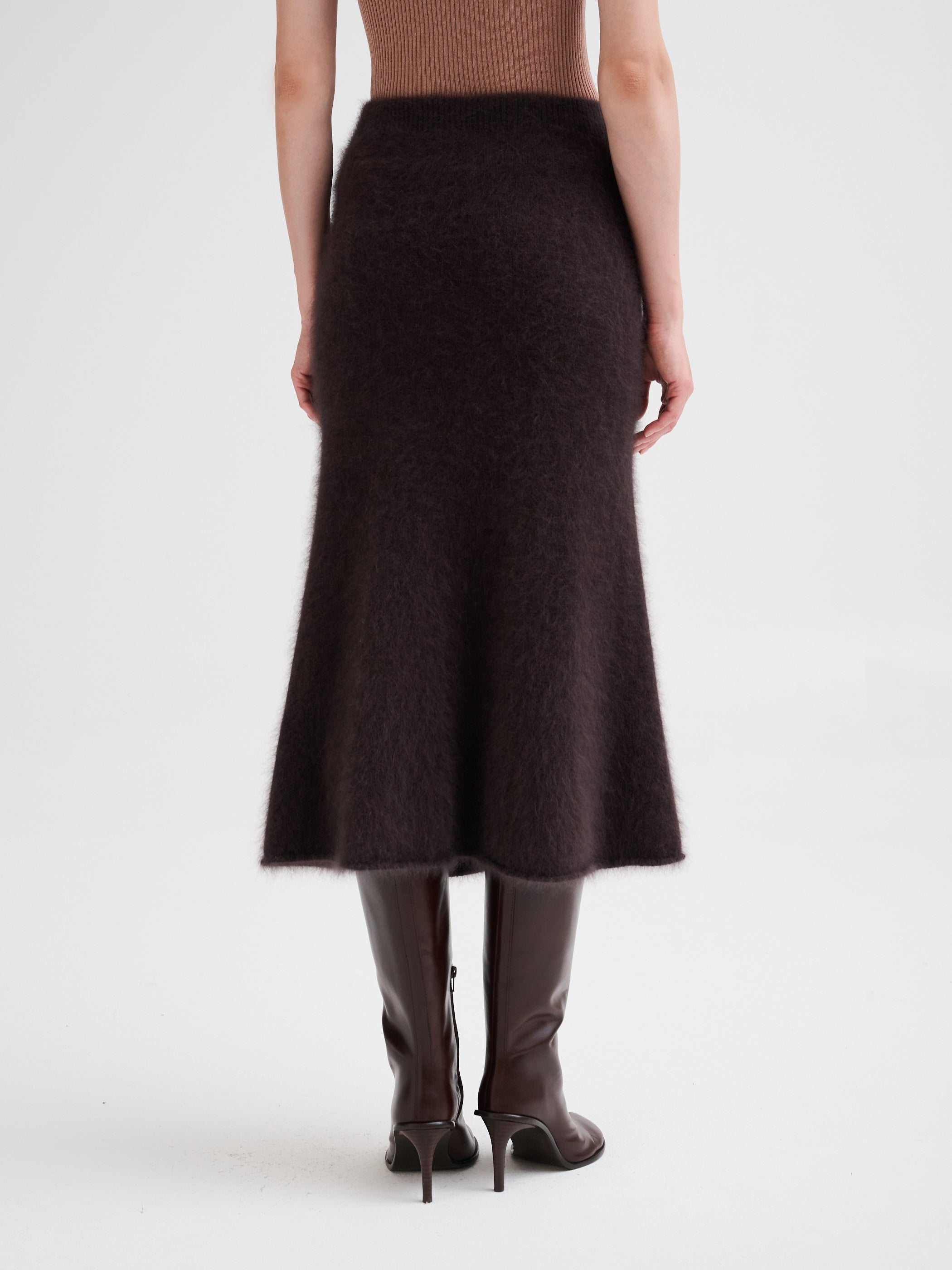 Angora midi skirt