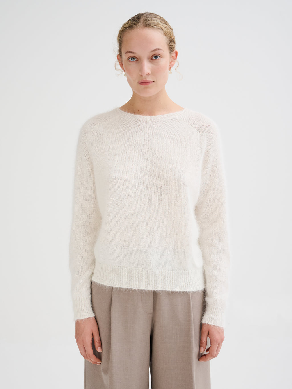 Oversized angora sweater
